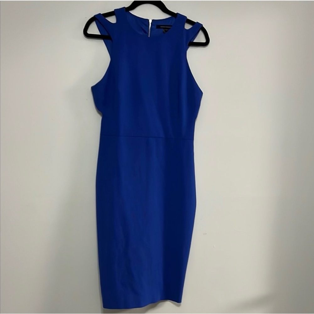 French Connection Blue Backless Dress